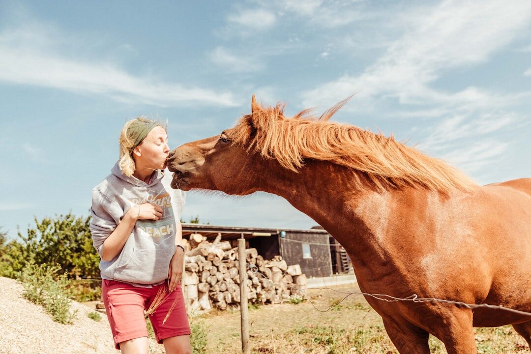 young woman on danish farm