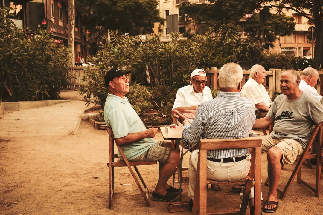 elderly person sharing story