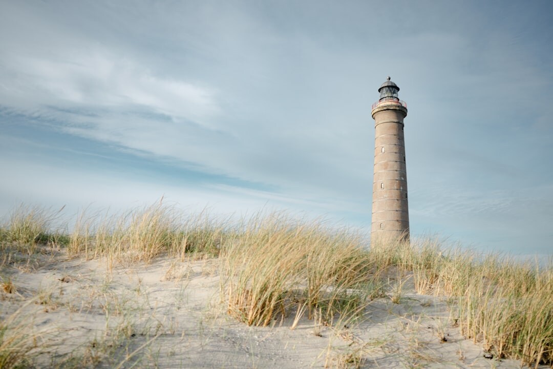 Sand dunes and coastline of western Jutland